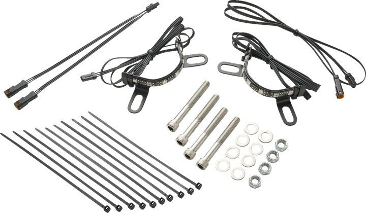 Ciro Shock & Awe Evolved Lighting Kit - Fork Mount - Harley-Davidson 40802