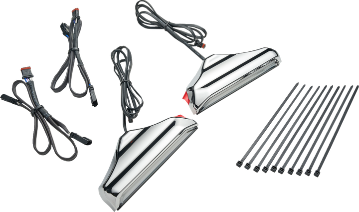Ciro Fork Lights - Chrome - '14-'25 Harley-Davidson 40120