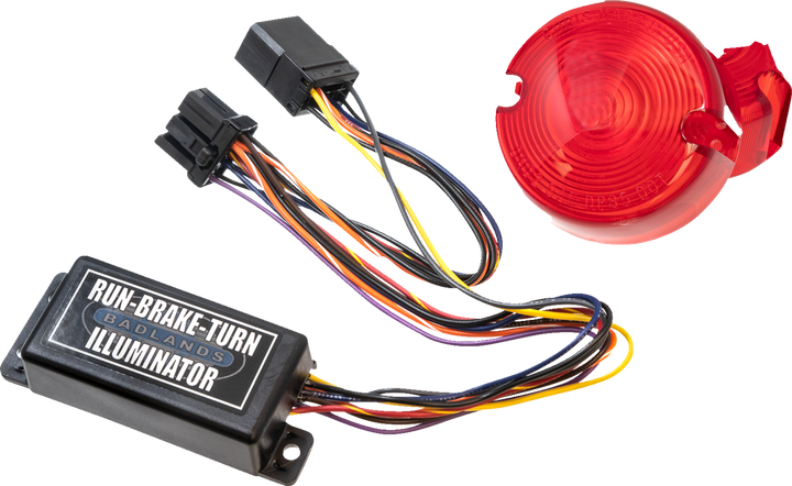 Badlands Plug-In Illuminator With Red Lenses - 8 Pin ILL-03-RL-B