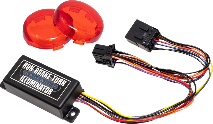 Badlands Plug-In Illuminator With Red Lenses - 8 Pin ILL-03-RL-C