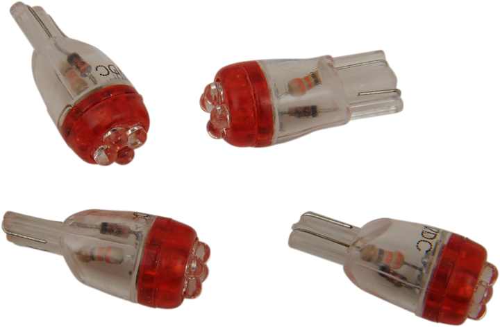 Drag Specialties Mini Wedge Led Bulbs - Red 2060-0007