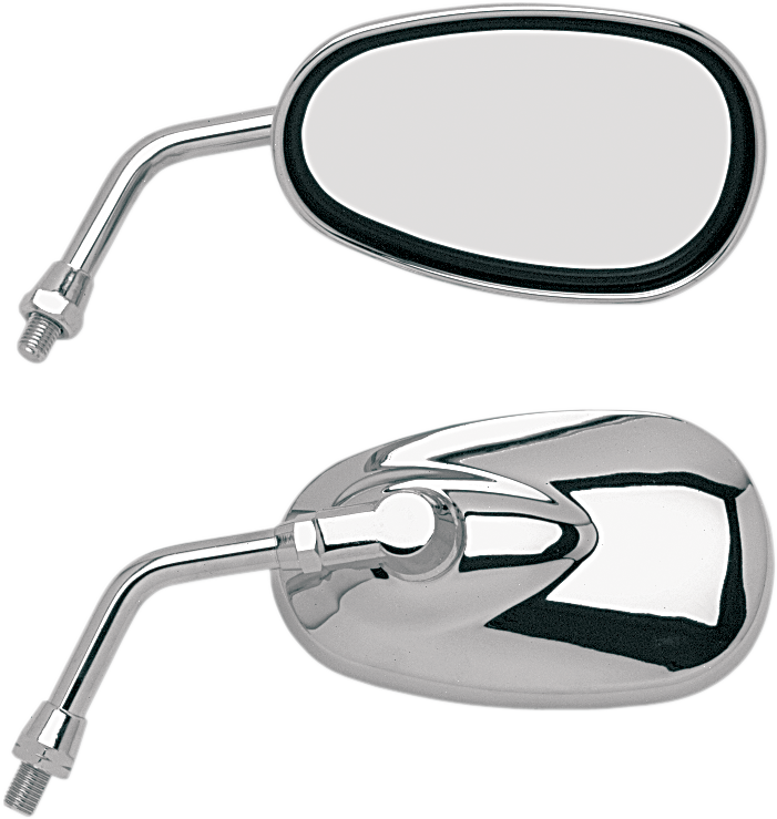 Emgo Mirror - 'Lil' Cruiser - Side View - Oval - Chrome - Left/Right 20-86835