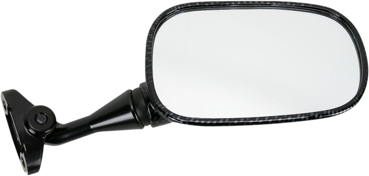 Emgo Mirror - Side View - Carbon Fiber - Rectangle - Right - Honda 20-87033