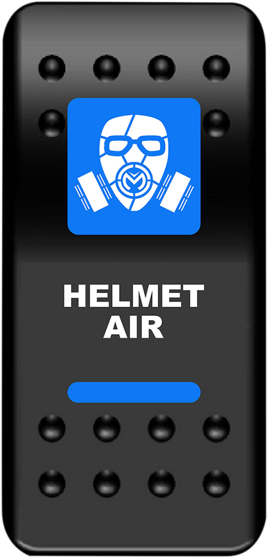 Moose Offroad Rocker Switch - Helmet Air - Blue HMT-PWR