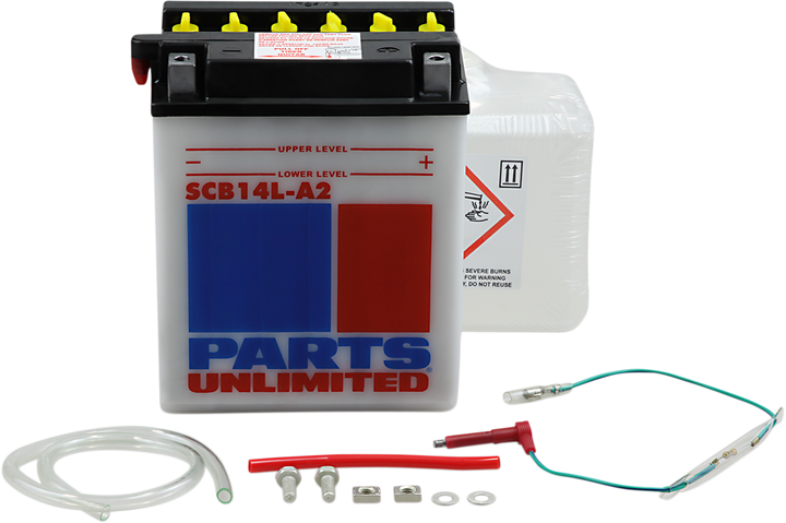 Parts Unlimited Battery - Yb14L-A2 With Sensor 2113-0185