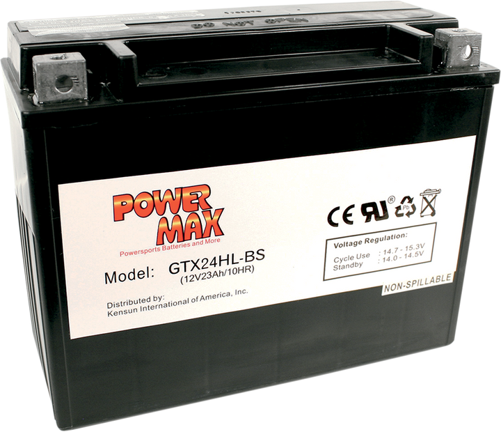 Power Max Battery - Gtx24Hl-Bs GTX24HL-BS