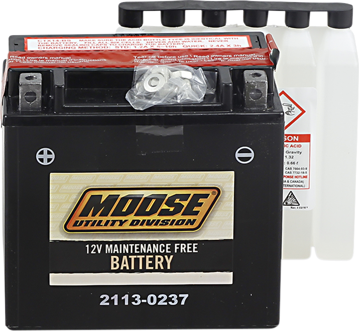 Moose Offroad Agm Battery - Ytx14-Bs MTX14-BS