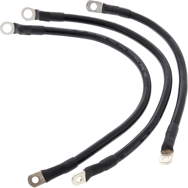 All Balls Battery Cable Kit - Black 79-3003-1