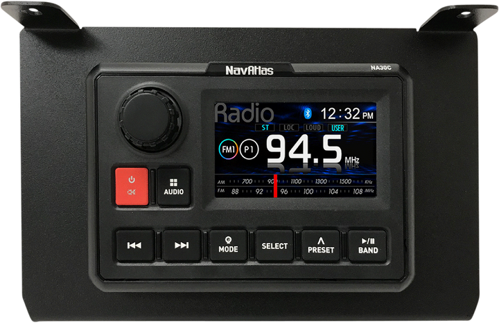 Navatlas Lower Glove Box Mount - 3" Source Kit - Rzr DK30RZR