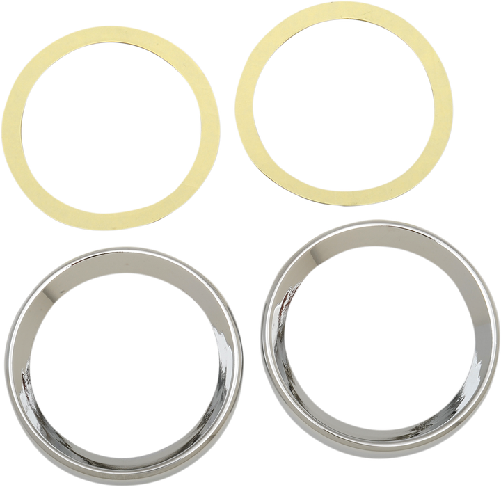 Drag Specialties Instrument Gauge Bezel - Chrome - 3.62" Diameter 2202-0060