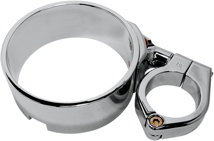 Joker Machine Speedometer Ring With Swivel Clamp - Chrome - For 39 Mm Fork Tube 10-315C