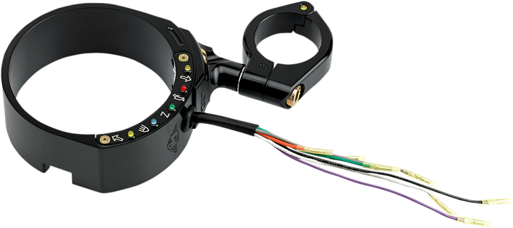 Joker Machine Speedometer Relocation Bracket With Easy Mount Clamp - Black Anodized - For 39 Mm Fork 10-303B