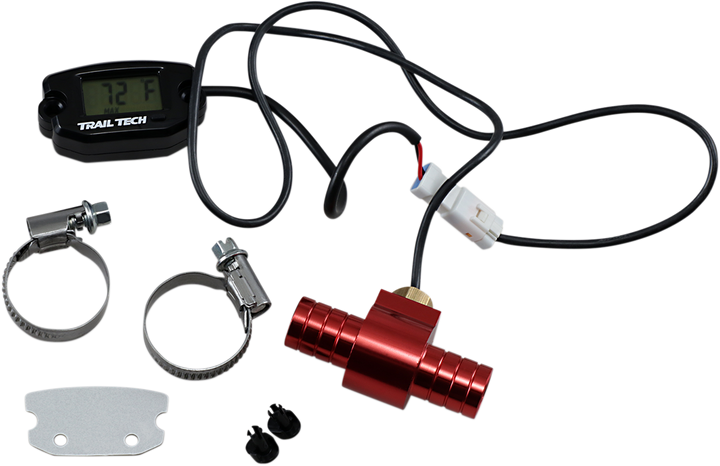 Trail Tech Universal Temperature Meter - Surface Mount - Black - 16 Mm 742-EH4
