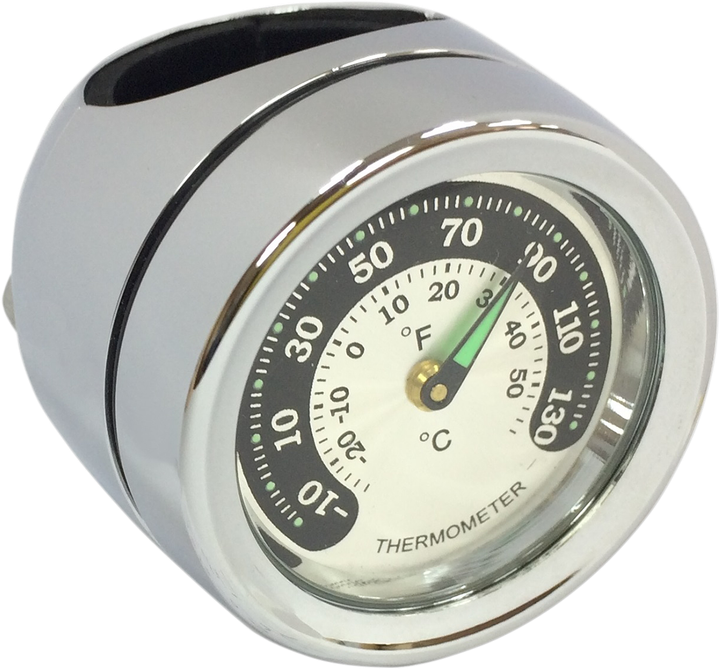 Drag Specialties Handlebar Mount Thermometer - Chrome - For 1" Bar 2212-0724