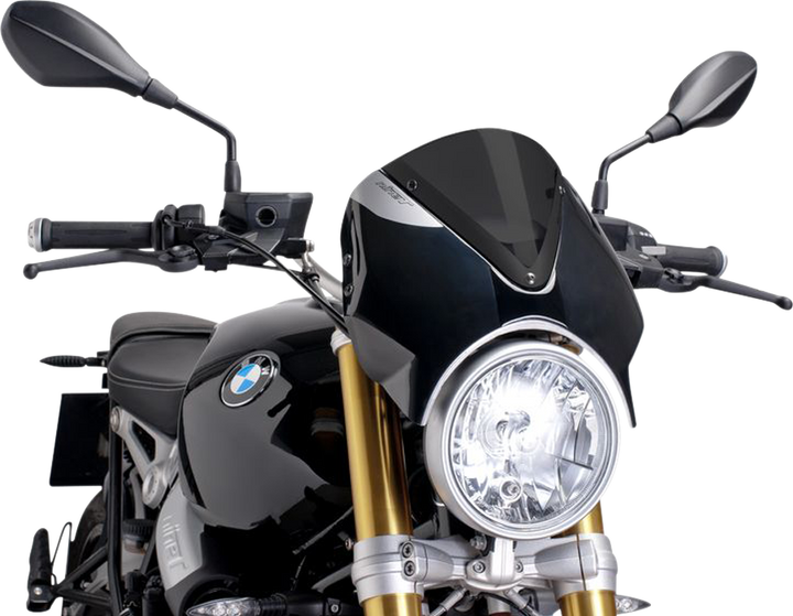 Puig Hi-Tech Parts New Generation Windscreen - 11-3/4" - Dark Smoke - R9 7012F