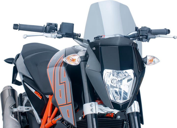 Puig Hi-Tech Parts New Generation Windscreen - 10-1/2" - Smoke - Ktm 690 6009H