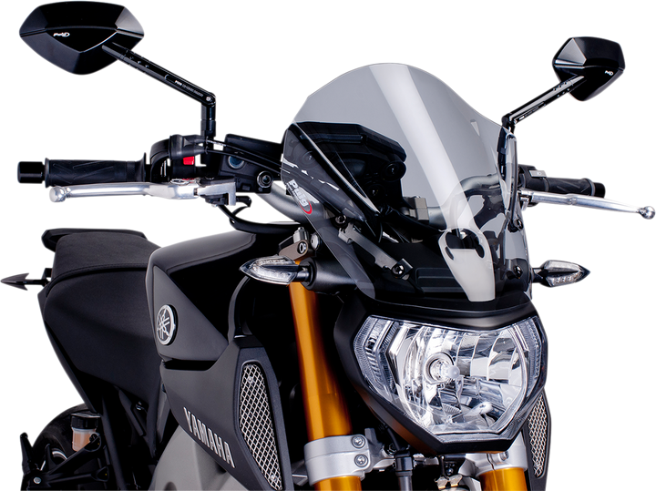 Puig Hi-Tech Parts New Generation Windscreen - 13-3/4" - Smoke - Mt09 6861H