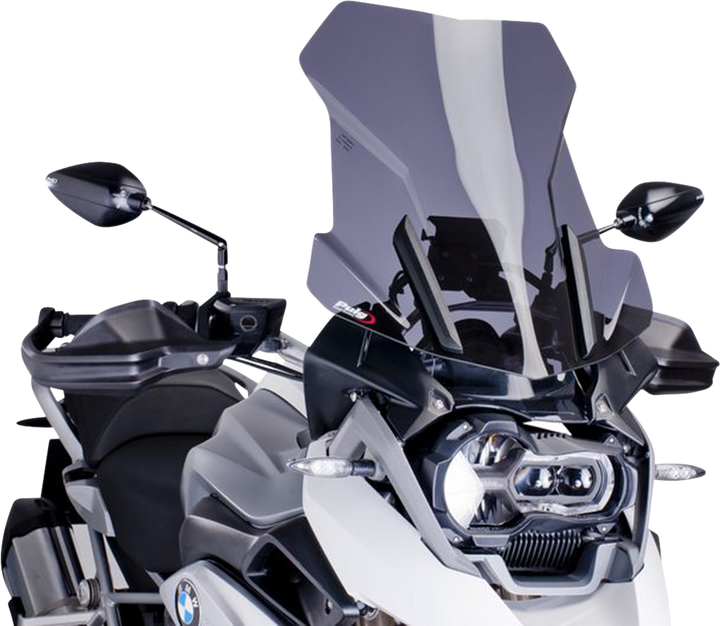 Puig Hi-Tech Parts Touring Windscreen - 21-1/2" - Dark Smoke - Bmw 6486F