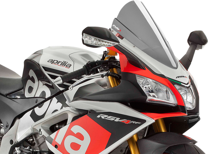 Puig Hi-Tech Parts Race Windscreen - 15-1/2" - Light Smoke - Rsv4 7614H