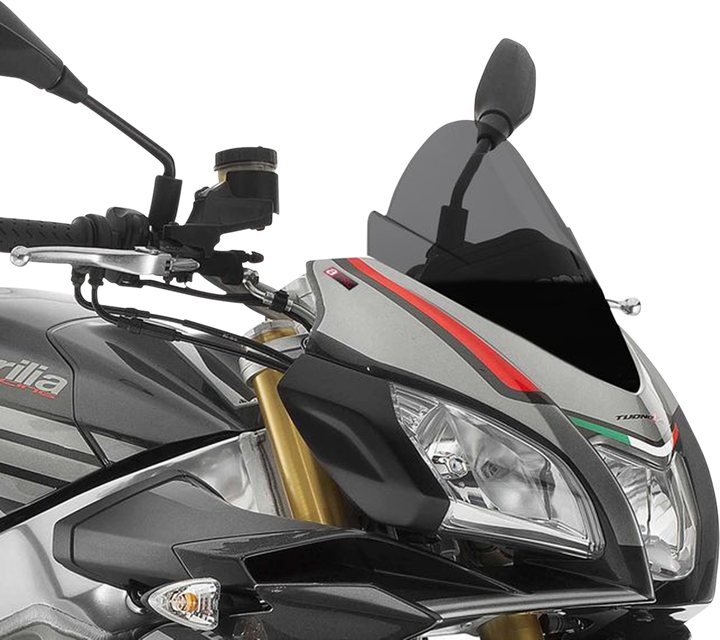 Puig Hi-Tech Parts Race Windscreen - 12-1/2" - Dark Smoke - Tuono 7615F