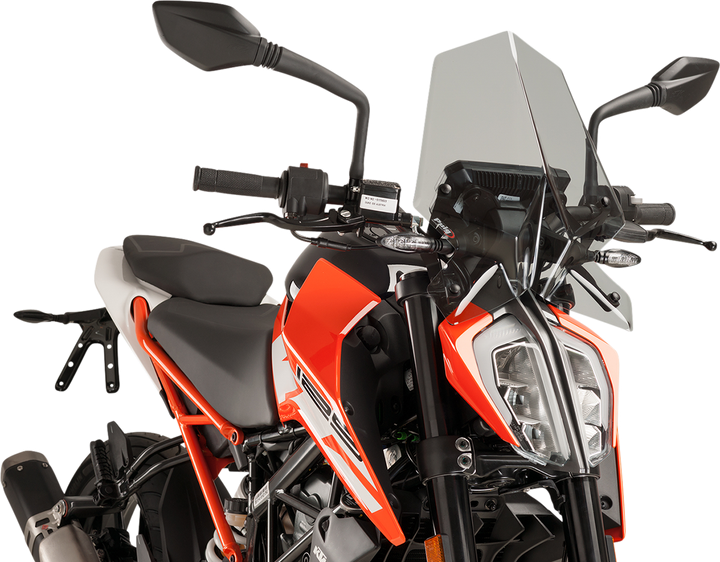 Puig Hi-Tech Parts New Generation Windscreen - 16-1/4" - Smoke - Ktm 9514H