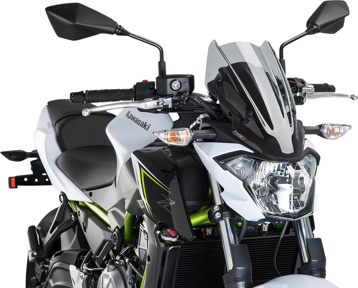 Puig Hi-Tech Parts New Generation Windscreen - 13-3/8" - Smoke - Kawasaki 9588H