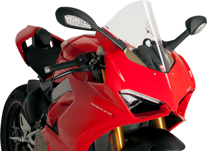Puig Hi-Tech Parts Race Windscreen - 15-3/4" - Clear - Ducati 9690W