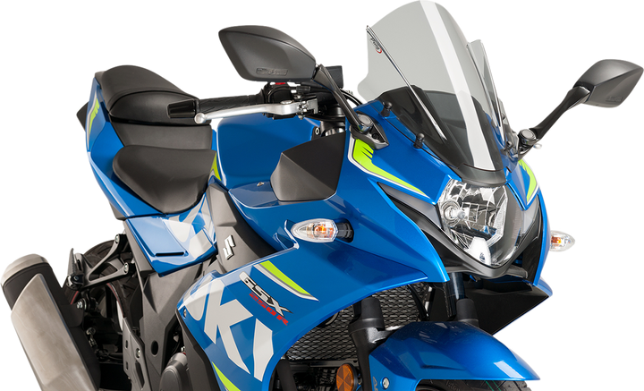 Puig Hi-Tech Parts Race Windscreen - 14-3/8" - Smoke - Suzuki 9722H