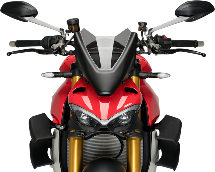 Puig Hi-Tech Parts New Generation Windscreen - 11" - Smoke - Ducati 20467H