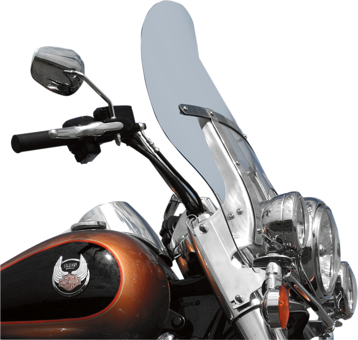 Klock Werks Billboard Flare Windshield - 19-3/8" - Clear - '94-'25 Flh/Fld KWW-02-0217