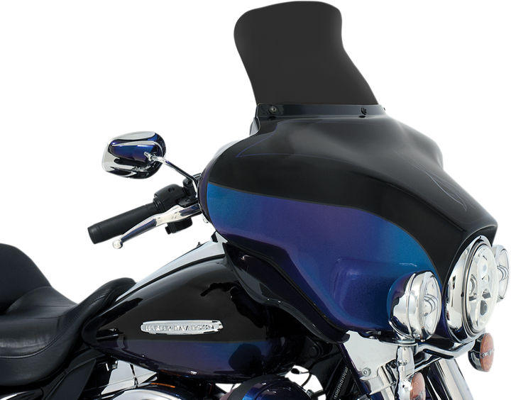 Memphis Shades Spoiler Windshield - 9" - Dark Black Smoke - '96-'13 Flh MEP84510