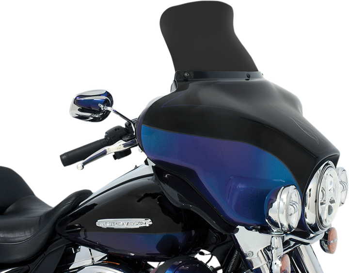 Memphis Shades Spoiler Windshield - 9" - Dark Black Smoke - '96-'13 Flh MEP84510