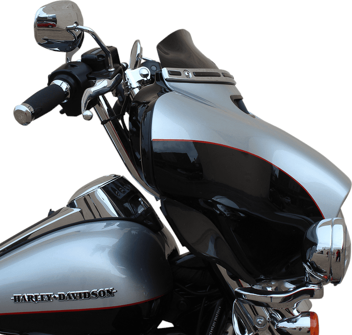 Klock Werks Flare Windshield - 4" - Black - '14-'25 Flh KWW-01-0404