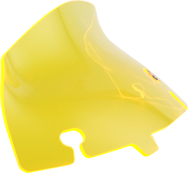 Klock Werks Ice Flare Windshield - 4" - Yellow Ice - '14-'25 Flht/Flhx KWW-01-0649