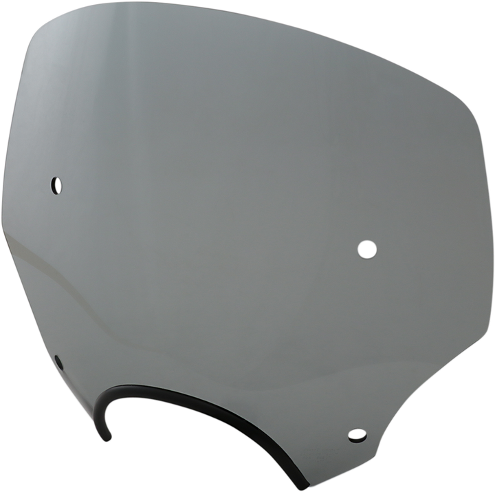 Memphis Shades El Paso Windshield - 13" - 7" Headlight Cutout - Black Smoke MEP5233