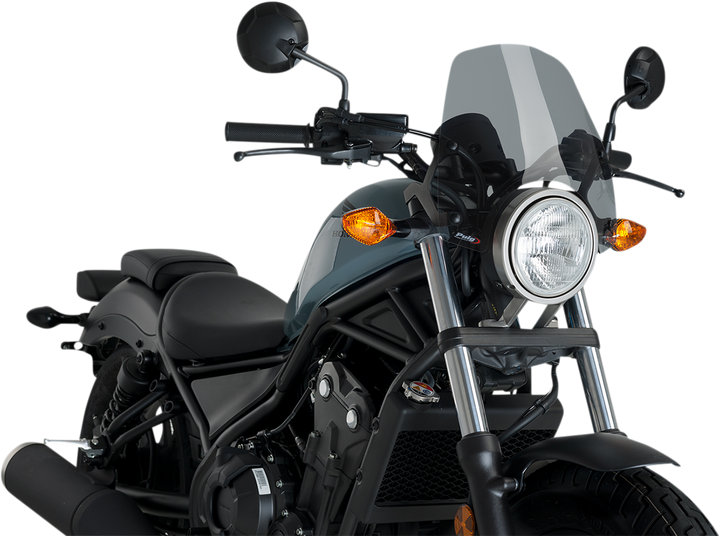 Puig Hi-Tech Parts New Generation Windscreen - Smoke - Rebel 3829H