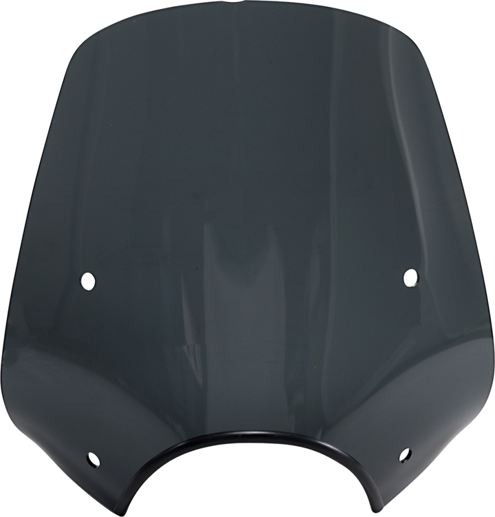 Memphis Shades Pop Top Windshield - 9" Headlight Cut Out - Dark Black Smoke MEP55210