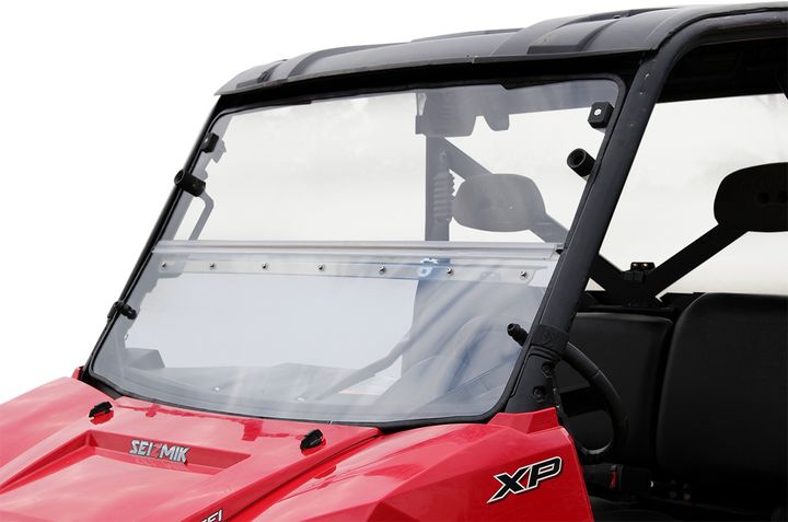 Seizmik Folding Windshield - Hard Coated Polycarbonate - Ranger 50-25003KIT