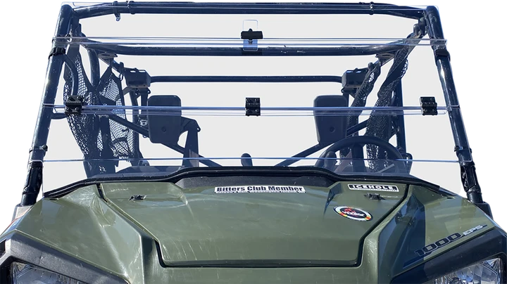 Moose Offroad Full Folding Windshield - Deluxe - Pioneer V000258-12200M
