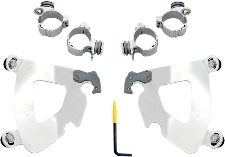 Memphis Shades Gauntlet Mounting Kit - Polished - Xl 48 MEK1984