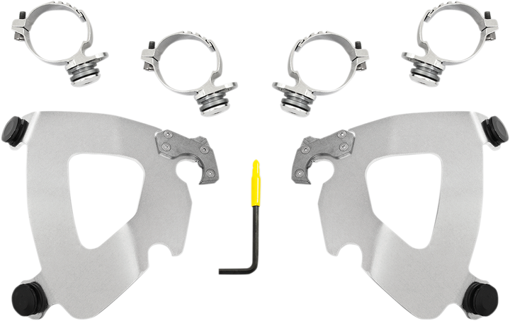 Memphis Shades Gauntlet Mounting Kit - Polished - Fxlr MEK2033
