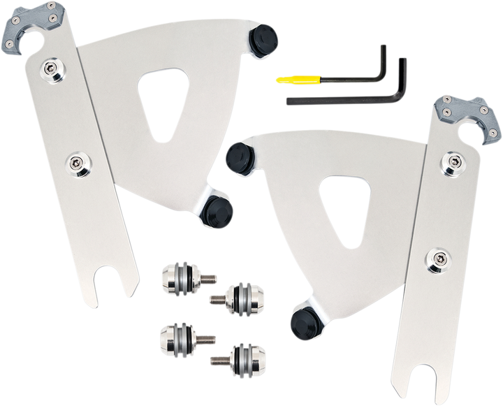 Memphis Shades Road Warrior Trigger-Lock Mounting Kit - Polished - Fls MEK2053