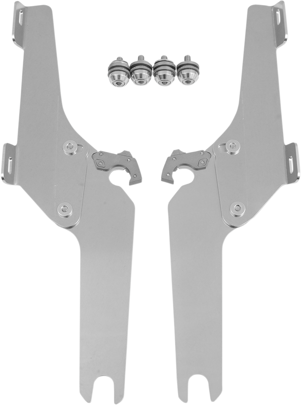Memphis Shades Batwing Trigger Lock Mounting Kit - Vn 1600 - Polished MEK1940