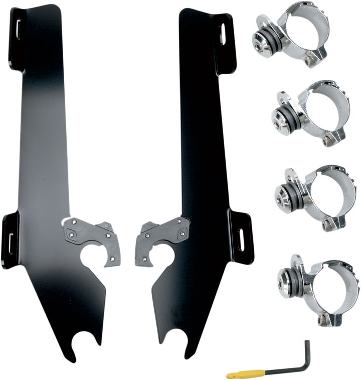 Memphis Shades Batwing Trigger Lock Mounting Kit - Stateline/Sabre - Black MEK1946
