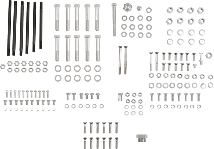 Colony Hardware Kit - Stock/Motor - Cadmium Plated - '48-'57 Harley-Davidson 8302 CAD