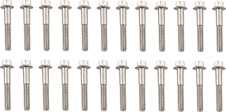 Colony Screw Kit - Valve Cover/Hex - With Aluminum D Rings - Cadmium 8733-24
