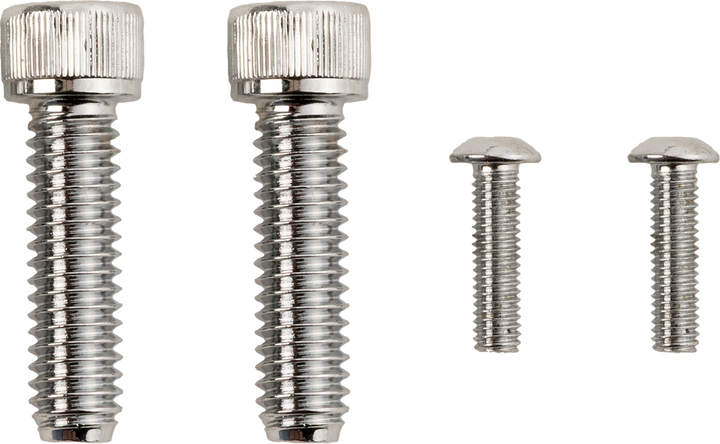 Drag Specialties Bolt Kit - Rear Brake Control - Knurled/Socket-Head - Chrome - M8 2401-0985