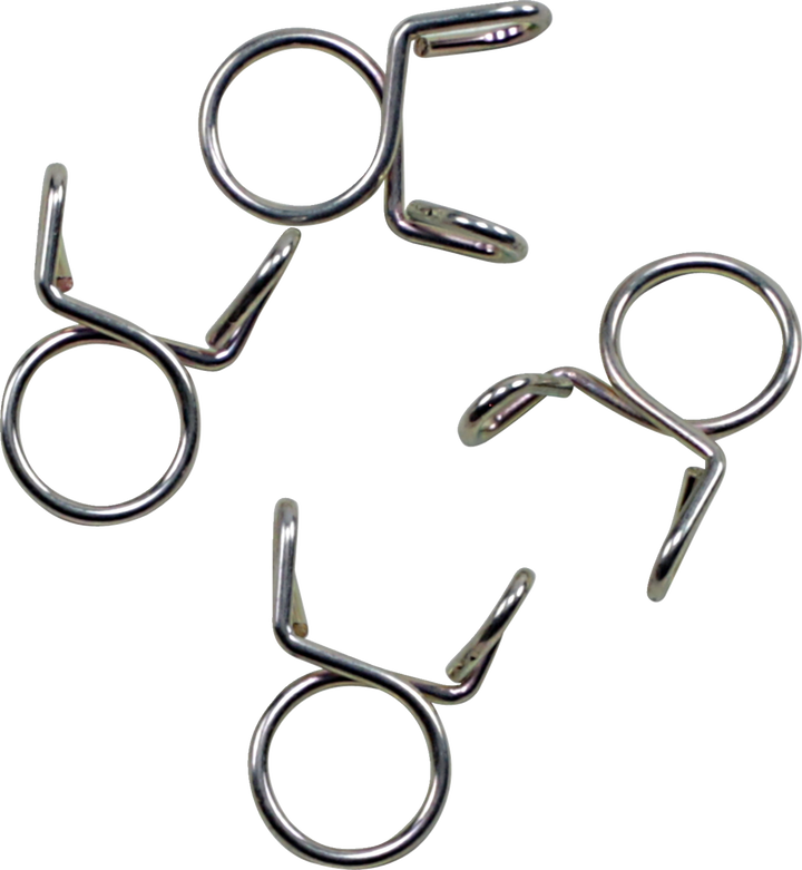 All Balls Refill Clamp Kit - Fuel Line/Wire - Parallel Ear - Silver - 9 Mm - 4 Pack FS00049