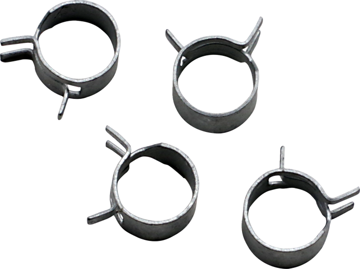 All Balls Refill Clamp Kit - Fuel Line/Band - Parallel Ear - Silver - 11.7 Mm - 4 Pack FS00052