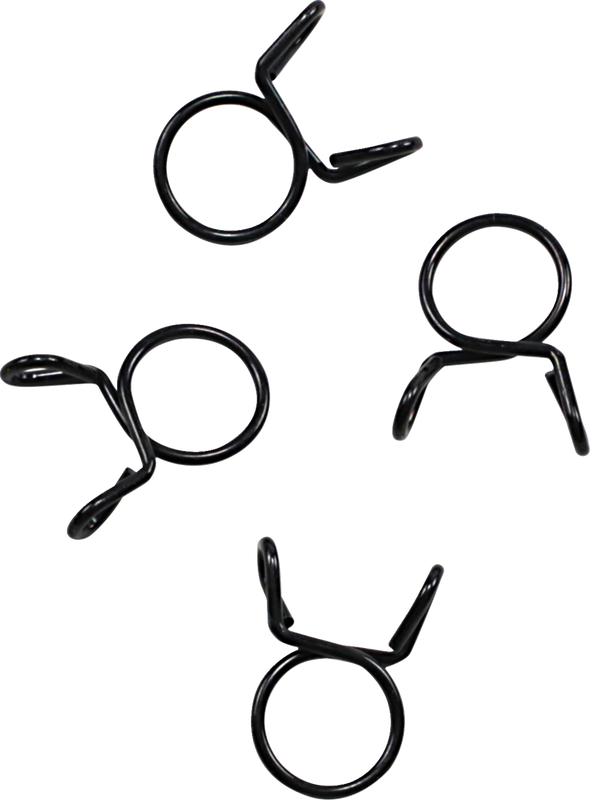 All Balls Refill Clamp Kit - Fuel Line/Wire - Parallel Ear - Black - 10.3 Mm - 4 Pack FS00054